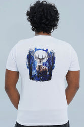 Explore nature with Xea Swamp Deer White T-Shirt. Features a beautiful 3D print of swamp deer on white canvas. Ideal for outdoor activities or casual wear. -  Swamp Deer White T-Shirt - Xea Clothing